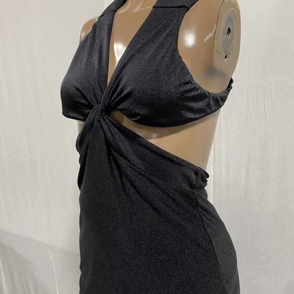 Adriana Degreas Women’s Cut-Out Solid Short Dress Black Size S - Picture 12 of 14